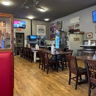 the inside of the restaurant