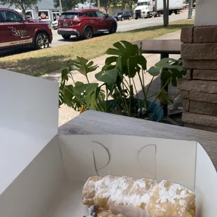 a donut in a box