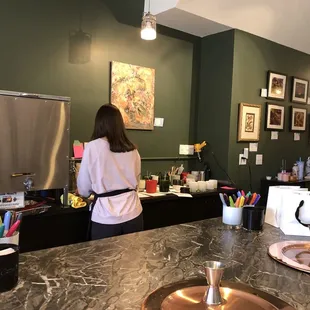 Prepping the containers and wicks