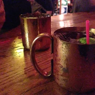 Dark &amp; Stormy - finally a bar that knows how to make &amp; serve the drink properly in a copper cup!