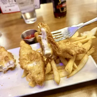 food, fish and chips