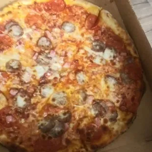 a pizza in a box