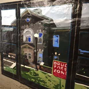 Mural in Dundee subway