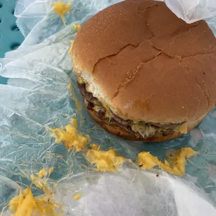 Double cheese burger