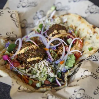 Organic Green Herb Falafel Sandwich