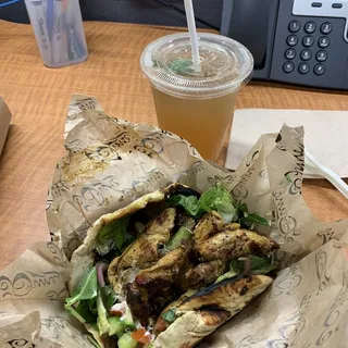 Grilled Chicken Souvlaki Sandwich