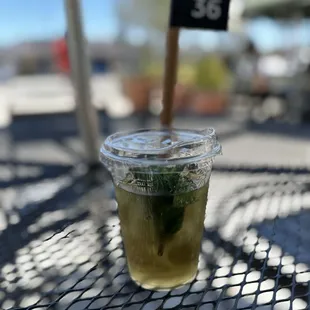 Mint iced tea