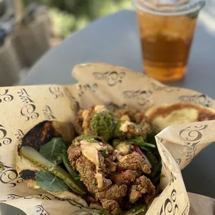 Fried Chicken &quot;Shawarma&quot; Sandwich