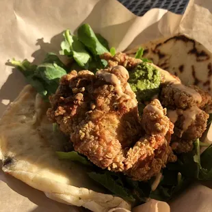 Fried Chicken &quot;Shawarma&quot; Sandwich