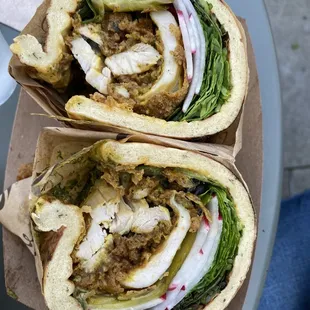 Fried Chicken &quot;Shawarma&quot; Sandwich