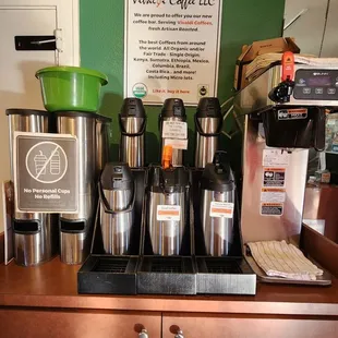 a coffee station
