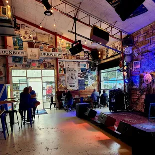 the interior of the pub