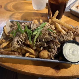 Poutine with ranch instead of the snakebite sauce