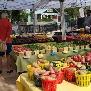 a variety of fruits and vegetables