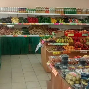 a variety of fruits and vegetables