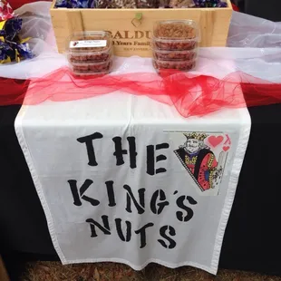 the king's nuts display