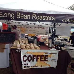 Hot coffee on a cold morning