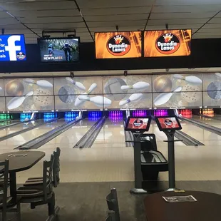 Lanes right before the lights go down