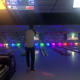 Music videos and party lights