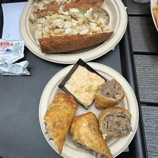 Cheesesteak eggrolls