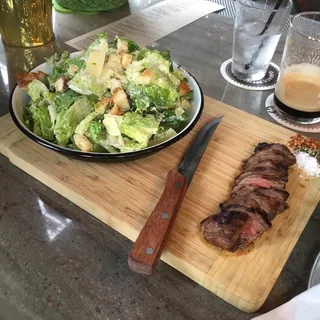 Steak and Caesar Salad