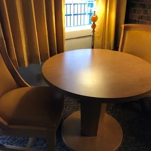 Table and Chairs for Dinner and Snacks