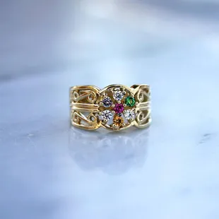 Dunham Jewelry MFG Mother's Rings