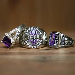 Fashion, Illustrious, and Classic High School Class Rings