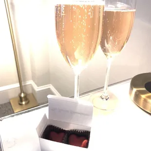 Chocolate and champagne