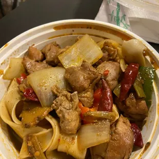 Monstrous Plate Chicken (with noodle)