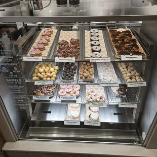 Showcase of pastries.