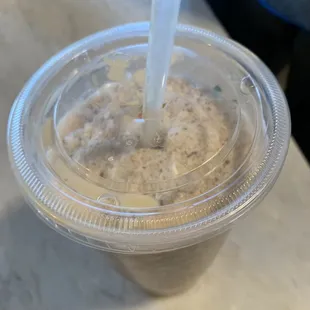 A whole lotta ice with very little flavor