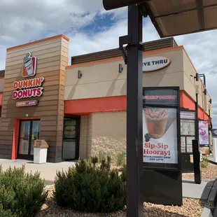  a dunkin'donuts storefront