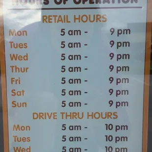 Daily hours
