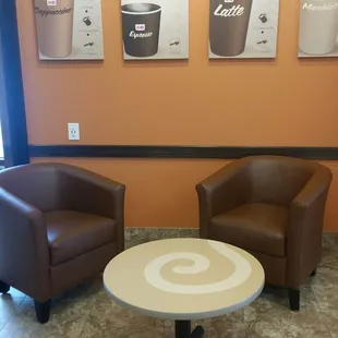 Comfy chairs for those of us that want to stay a while!