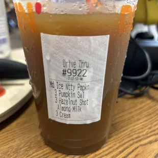  drink in a plastic cup