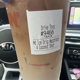 Iced Coconut Macchiato
