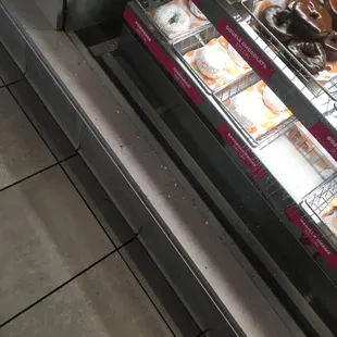 Crumbs on the floor can they sweep you opened at 5am it's now 9am