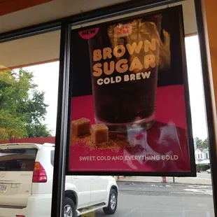  a sign for brown sugar cold brew