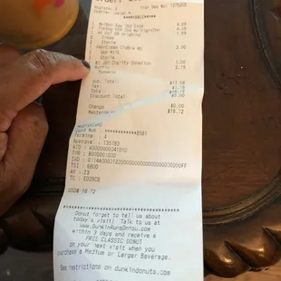 They charged $1.00 Joy Charity Donation!  I have no idea what this is.