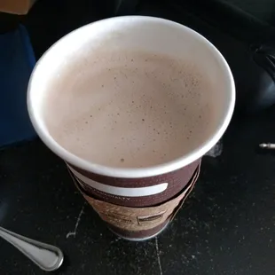 This is my large cappaccino