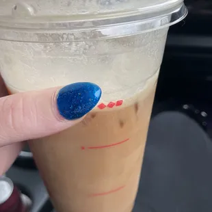 What I received. Only took one sip.