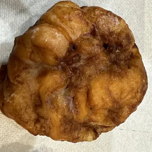A very very very very old Apple fritter. Too hard to consume.