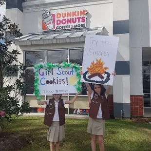 Girl scouts run on Dunkin!