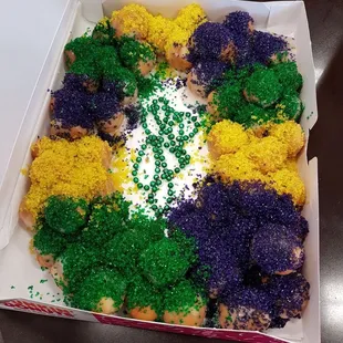 Munchkin king cake.