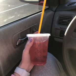 Strawberry dragonfruit refresher