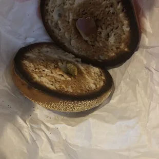 My "lightly toasted" bagel