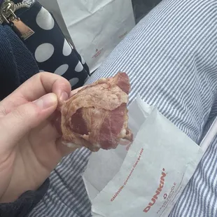 Raw bacon