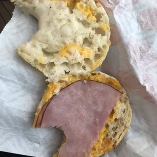 Ham "egg" and cheese