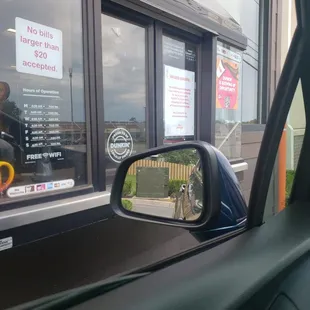 Drive thru window